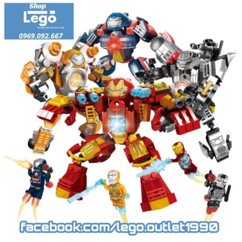 Xếp hình Lego Ironman Hulkbuster Lepin 03088