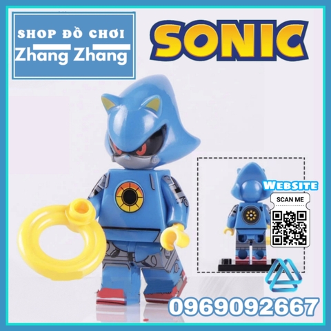 Xếp hình Amy Rose - Shadow - Metal Sonic - Knuckles - Tails - Silver Lego Minifigures WM6086