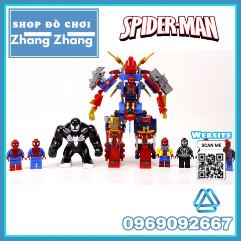 Xếp hình Lego Tuyển tập Spiderman đại chiến Venom Lego Minifigures SY1183