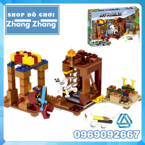 Xếp hình My World mô phỏng theo trò chơi Minecraft dành cho bé Lego Minifigures DLP1203