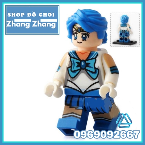 Xếp hình Thủy thủ mặt trăng Sailor Moon xinh đẹp cùng Tuxedo mặt nạ Chiba Mamoru Lego Minifigures WM6035