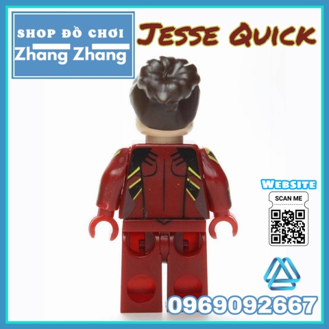 Xếp hình Jesse Quick The Flash Dc comics siêu anh hùng Lego Minifigures Koruit wm228
