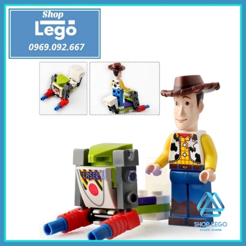 Xếp hình Câu chuyện đồ chơi Toys Story 4 Woody - Buzz - Jessie - Green Alien - Sarge - Zurg Lego Minifigures SY6699