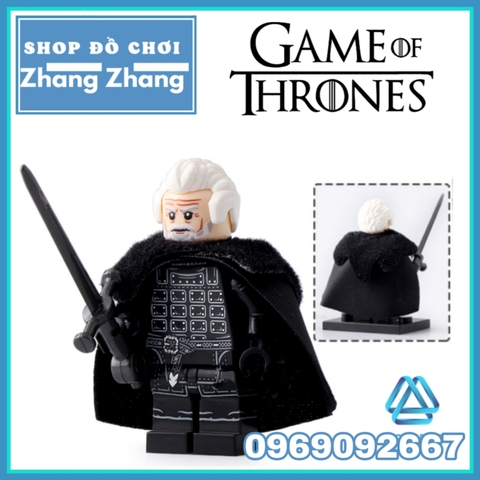 Xếp hình Game of thrones - Jon Snow - White Walker - Benjen Stark - Jeor Mormont - Wight Lego Minifigures Koruit KT1024