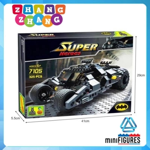 [325 hình] Xếp hình Lego The Tumbler: Joker's Batman Begins mới nhất 2020 siêu đẹp Ice Lego Minifigures SY Decool 7105