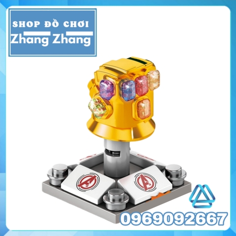 Xếp hình Găng tay vô cực Infinity Gauntlet and Nano Gauntlet trong Avengers Endgame Lego Minifigures Kopf KF1099
