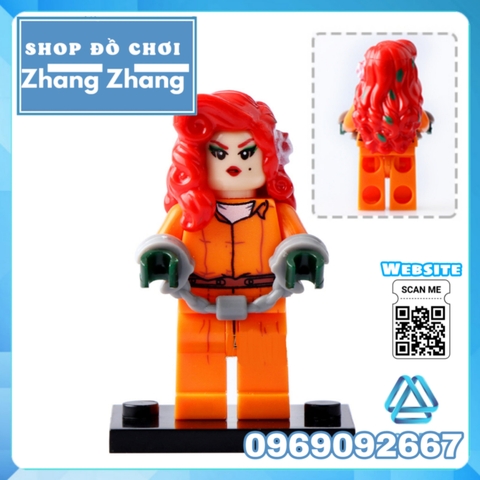 Xếp hình Batman Barbara và Poison Ivy Joker Catwoman - Aaron Cash - Penguin - Riddler Lego Minifigures Pogo PG8041