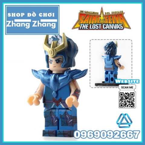 Xếp hình Athena - Pegasus - Cygnus Hyoga - Shiryu - Ikki trong Saint Seiya Lego Minifigures POGO PG8128