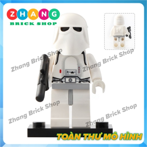 Xếp hình Rey - Luke Skywalker - Sabine - Ahsoka Tano - Kit Fisto - Jag - Snowtrooper Lego Minifigures Lele C023 030