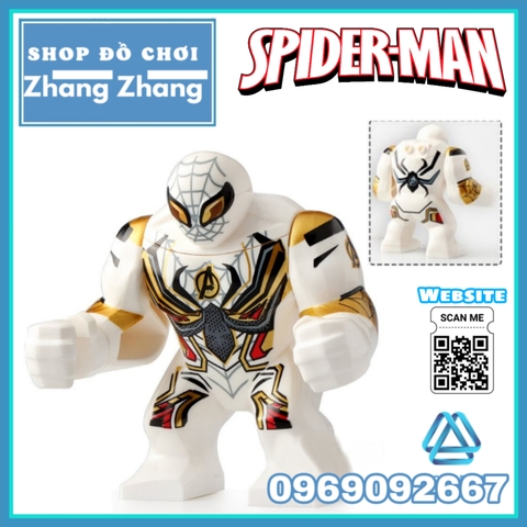 Xếp hình Spider-Man Avengers Trắng Bigfigures Lego Minifigures Lele D211 PRCK Gd211