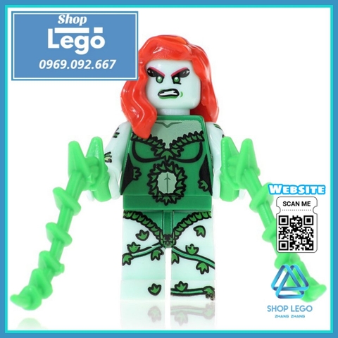 Xếp hình Iron Fist Punisher Jesse Quick Poison Ivy Nefaria Ghost Maker Captain Britain Lego Minifigures POGO PG8060