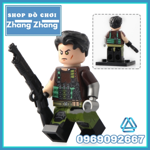 Xếp hình Peter - Deadpool - Cable - Domino siêu anh hùng Marvel Lego Minifigures WM6034