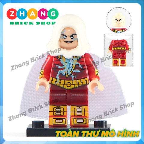Xếp hình Flash & Shazam Green Lantern Fire Storm - Black Adam - Lobo - Scarecrow DC Comics Lego Minifigures Xinh X0153