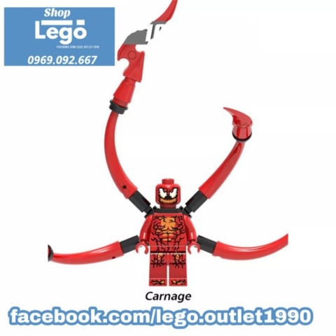 Xếp hình Lego Carnage xúc tua đỏ dài