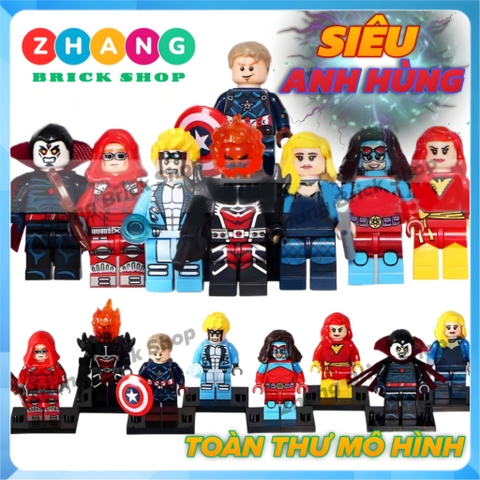 Xếp hình Black Canary Cannonball Atomic woman Dark Phoenix Canary Dormammu Mr Sinister Lego Minifigures Pogo PG8059
