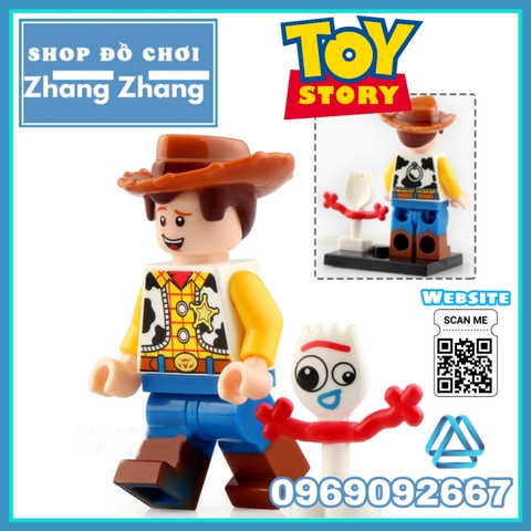 Xếp hình Toys Story Buzz Lightyear Woody Jessie Alien Bunny Bo Peep Gabby Duke Caboom Lego Minifigures Wm6060