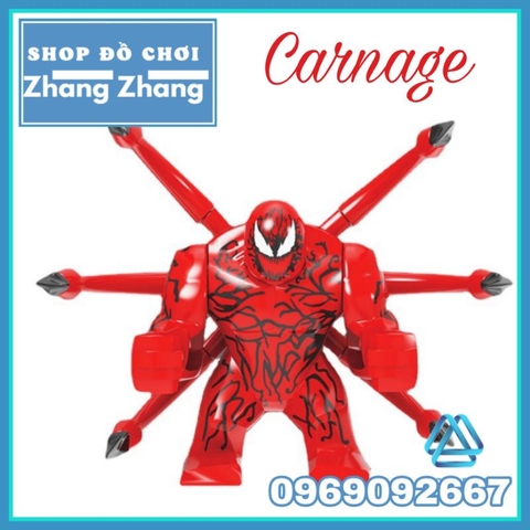 Đồ chơi xếp hình mô hình Absolute Carnage kẻ thù của Venom Bigfigures Kopf KF1516