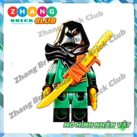 Mô hình nhân vật Ninja Dragon Rising 4 Mysterious Ronin Lloyd Zhang Brick Shop