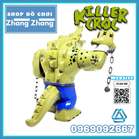 Xếp hình Killer Croc Crocodile trong Batman mới nhất 2020 Lego Minifigures Pogo PG1865 LeLe D173