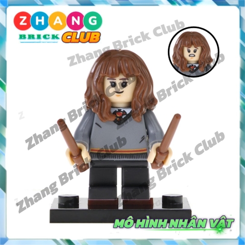 Xếp hình gồm Ron Weasley - Susan Bones - Harry Potter - Hermione Granger- Hagrid Lego Minifigures POGO PG8161