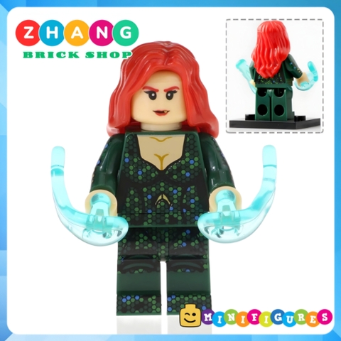 Xếp hình Aquaman Đế Vương Atlantics - Mera - Black Manta - Vulko - Atlanna - Nereus - Orm Lego Minifigures Xinh X0237
