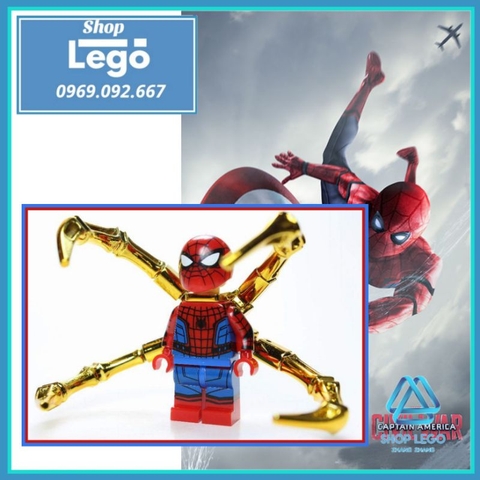Xếp hình người nhện Spider-Man Civil War mới trong Avengers Lego Minifigures Kopf KF6090 KF1165