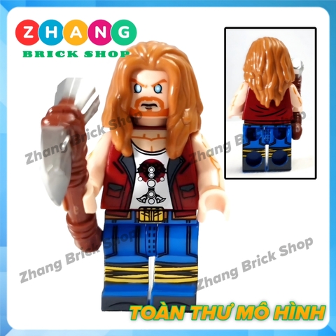 Đồ chơi xếp hình Thần Sấm Thor Love and thunder Jane Foster Valkyrie Korg Heimdall Minifigures Kopf KF6161