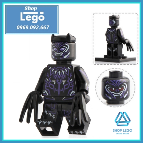 Xếp hình Black Panther TChalla WKabi Wakanda Killmonger Shuri báo đen Lego Minifigures Xinh X0191