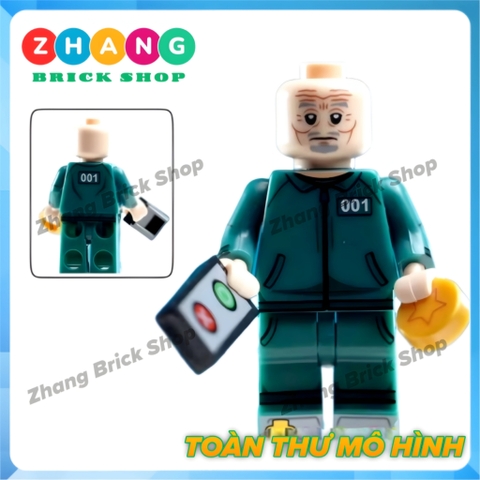 Đồ chơi xếp hình Trò chơi con mực Squid game gồm Seong Gi-hun và Kang Sae-byeok - Sang-woo - Il Nam Minifigures KDL808