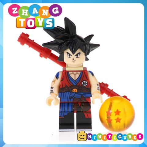 Xếp hình 7 viên ngọc rồng Dragon Ball Gogeta Goku Vegeta Gohan Cumber Tapion Mira Lego Minifigures Kopf KF6069