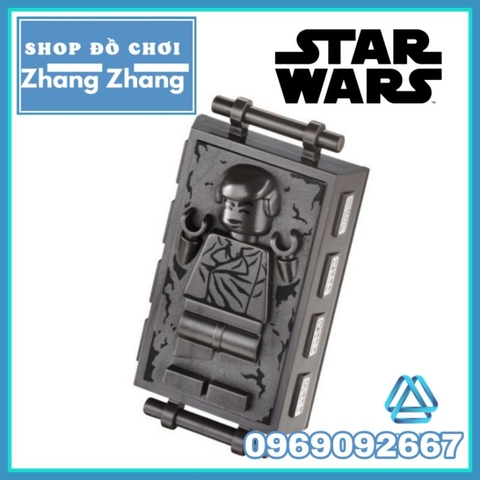 Đồ chơi xếp hình tủ đóng băng Han Solo Carbonite Frozen trong Star Wars Minifigures POGO PG831