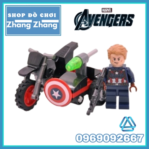 Xếp hình Siêu anh hùng Marvel Motorcycle Lego Minifigures Decool 7008 7013