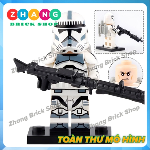 Xếp hình Star Wars Regiment - Wolf Pack - Commander Thorne - Camino Guard - Purgatory - Horn Lego Minifigures KT1043