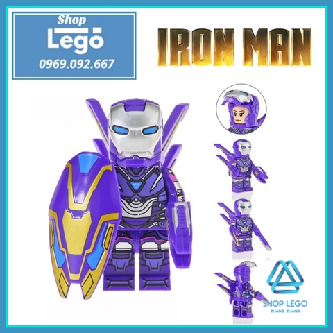 Xếp hình tuyển tập Ironman các mẫu đẹp nhất Lego Minifigures Kopf KF6093