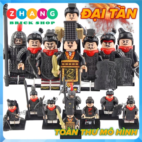 Xếp hình Đại quân Đại Tần của Tần Thủy Hoàng Xuân thu chiến quốc Lego Minifigures Koruit KT1088