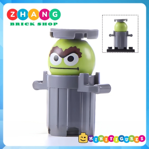 Xếp hình Sesame Street gồm Elmo - Ernie - Cookie Monster - Big Bird - Bert - Oscar the Grouch Lego Minifigures LG1003