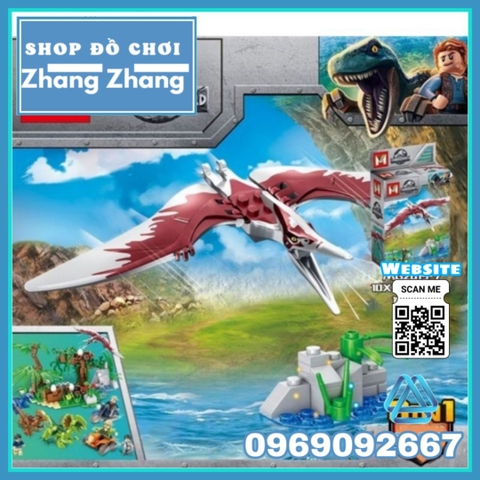 Xếp hình Công viên khủng long Jurassic World mới nhất 2020 Lego Minifigures MG2019