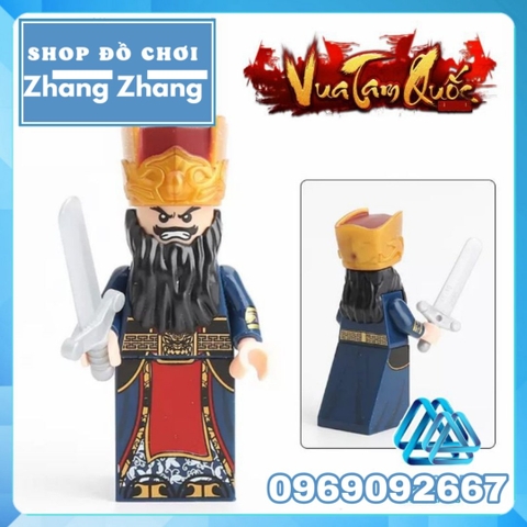 Xếp hình 12 nhân vật Tam Quốc Tào Tháo Quan Vũ Trương Phi Triệu Tử Long Lữ Bố Khổng Minh Lego Minifigures Decool 2030