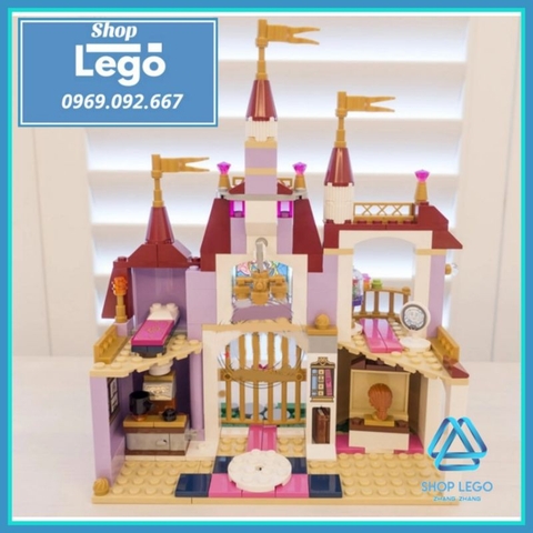 Xếp hình Beauty and The Beast Cổ tích Người đẹp và quái thú dành cho bé gái Lego Minifigures Lele 37001