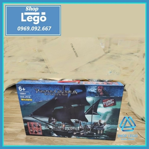 [858 hình] Xếp hình tàu Black Pearl Ship trong Cướp biển Caribbean Pirates of the Caribbean Lego Minifigures KK19001