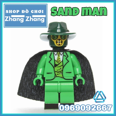 Xếp hình Sandman Wesley Dodds New Earth Lego Minifigures Kopf kf8026 KF416