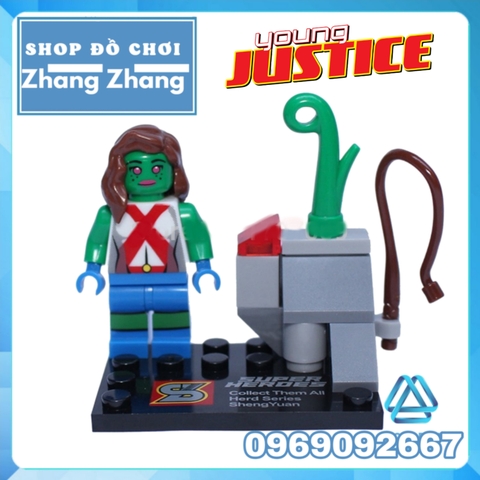Xếp hình Nightwing Aqualad Artemis Miss Martian Superboy Kid Flash Red Robin Young Justice Lego Minifigures SY250