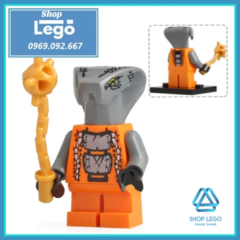 Xếp hình Ninjago đại chiến tộc Rắn và Lord Gamardo Lego Minifigures Lele A049 056