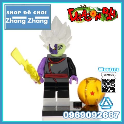 Xếp hình 7 viên ngọc rồng Dragon Ball Zamasu Android 13 Dyspo Kaio Shin Bills Majin Boo Lego Minifigures Kopf KF6036