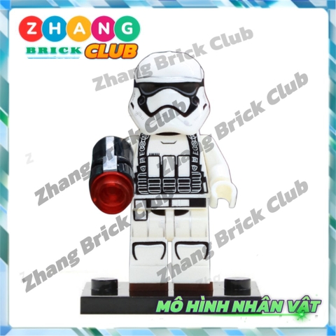 Đồ chơi xếp hình Star Wars gồm Rebel Trooper - Duros - Rodian - Jawa Storm Trooper Minifigures POGO PG8289