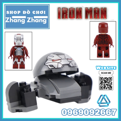 Xếp hình Người sắt Iron Man biến hình Hulkbuster 12in1 Lego Minifigures Elephant JX1162