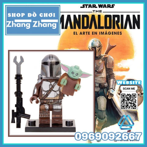 Xếp hình Star Wars The Mandalorian Chiến tranh giữa các vì sao Lego Minifigures Wm899A