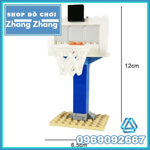 Xếp hình giải bóng rổ nhà nghề NBA đầy đủ bảng rổ Lego Minifigures Koruit KT1021-2A