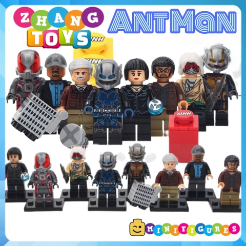 Xếp hình Ant Man & The Wasp Người kiến Luis - Hank Pym - Janet Van Dyne - Goliath Lego Minifigures Xinh X0224