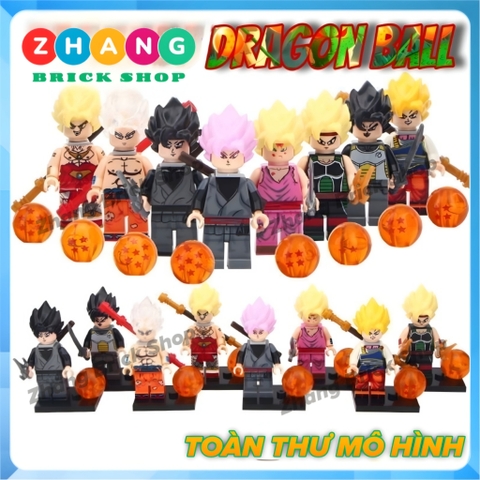 Xếp hình Dragon Ball Gohan - Bardock - Broly - Goku Vegeta Lego Minifigures WM6032